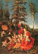 Lucas  Cranach The Rest on the Flight to Egypt oil painting artist